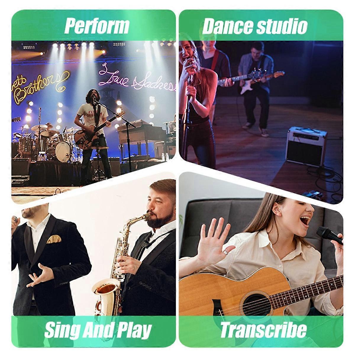 2.4G Wireless Microphone System XLR Mic Converter Adapter UHF Automatic Transmitter for Wired Dynamic Microphone 48v