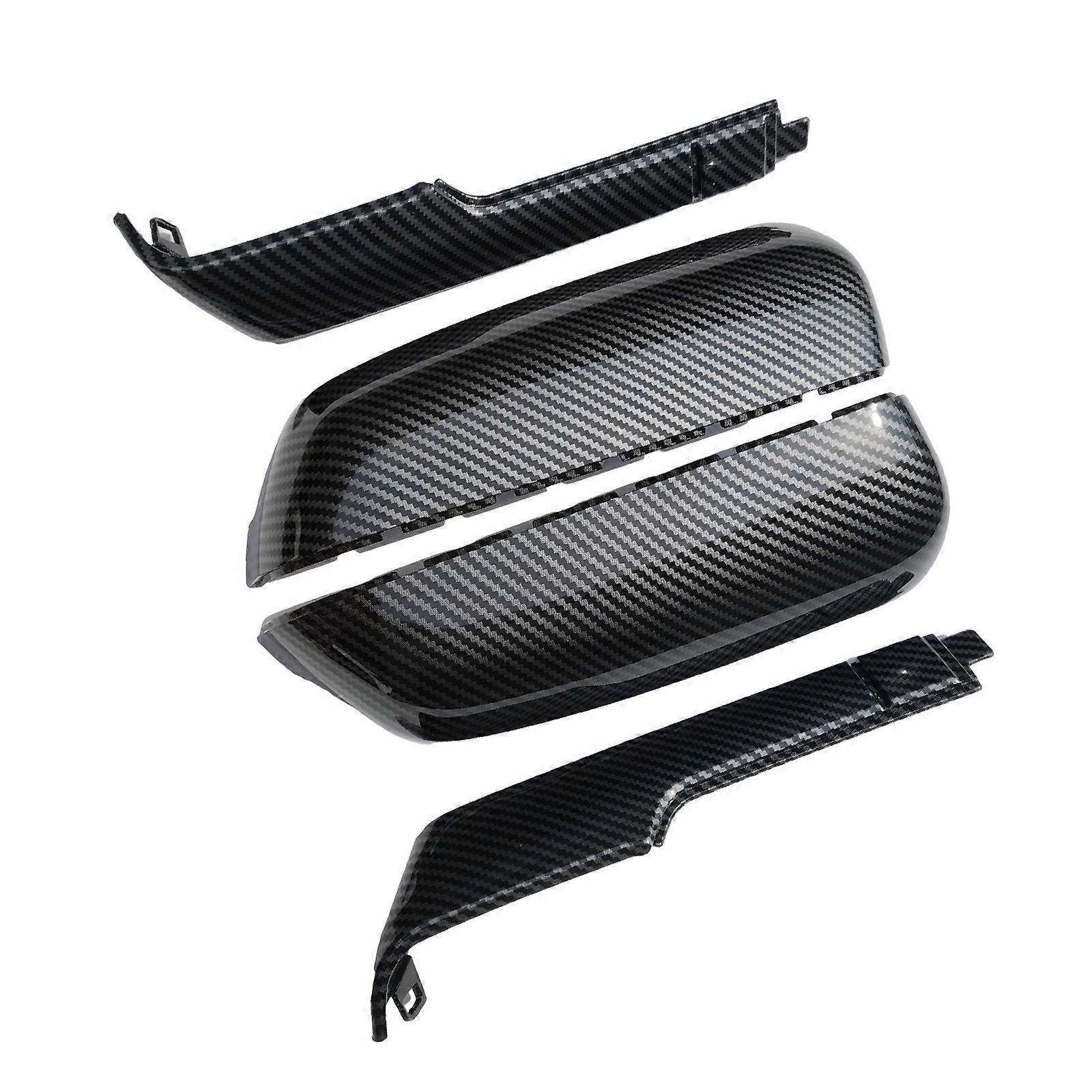 Automotive Modified Accessories Tow Mirror Covers Mirror Cover Top and Side Clip-on Mirror Housing for 2020-2024 carbon pattern