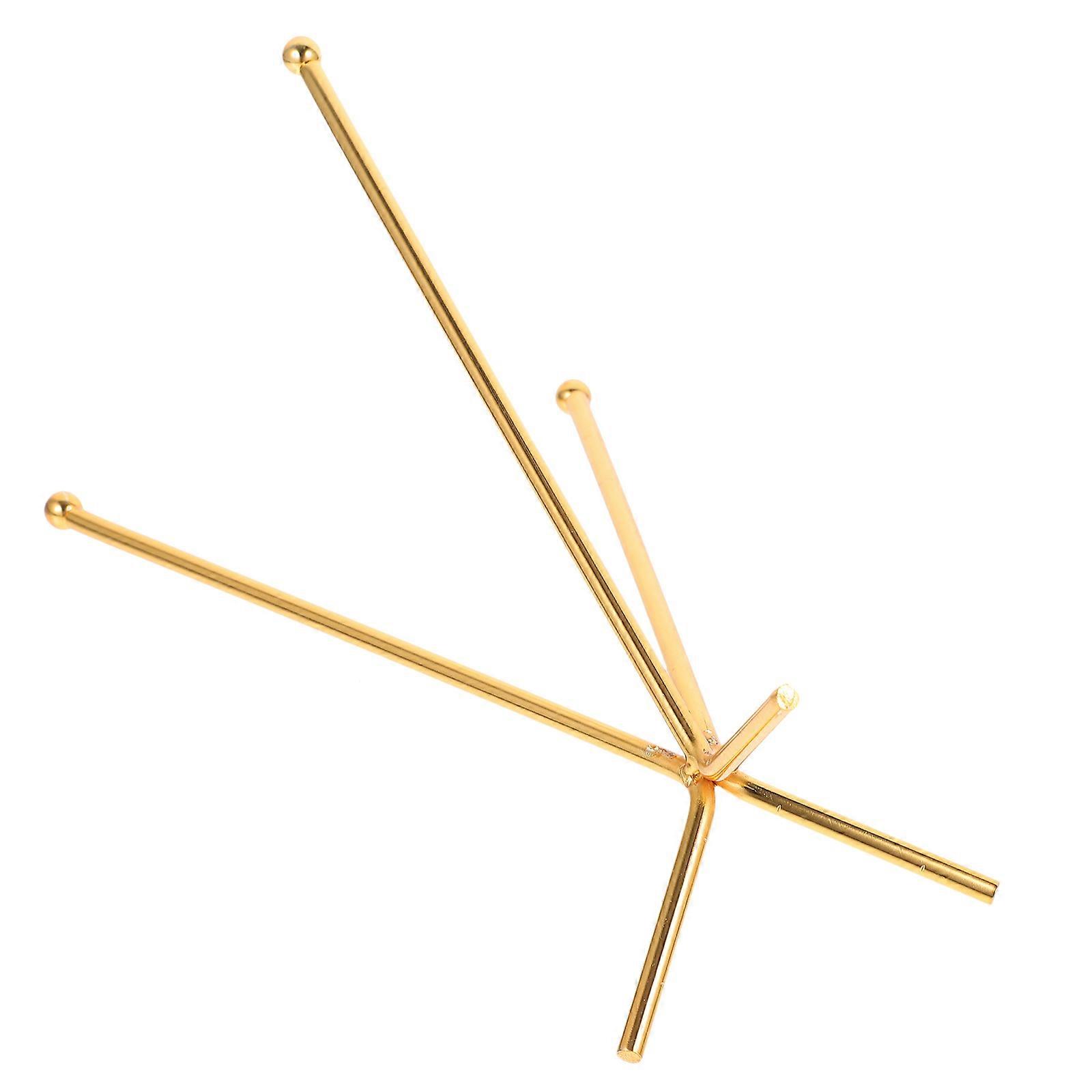 Elegant Crystal Ball Stand Iron Tripod Holder for Desktop Decor, Multi Functional Display Rack for Home Decoration, Stylish Gold Finish
