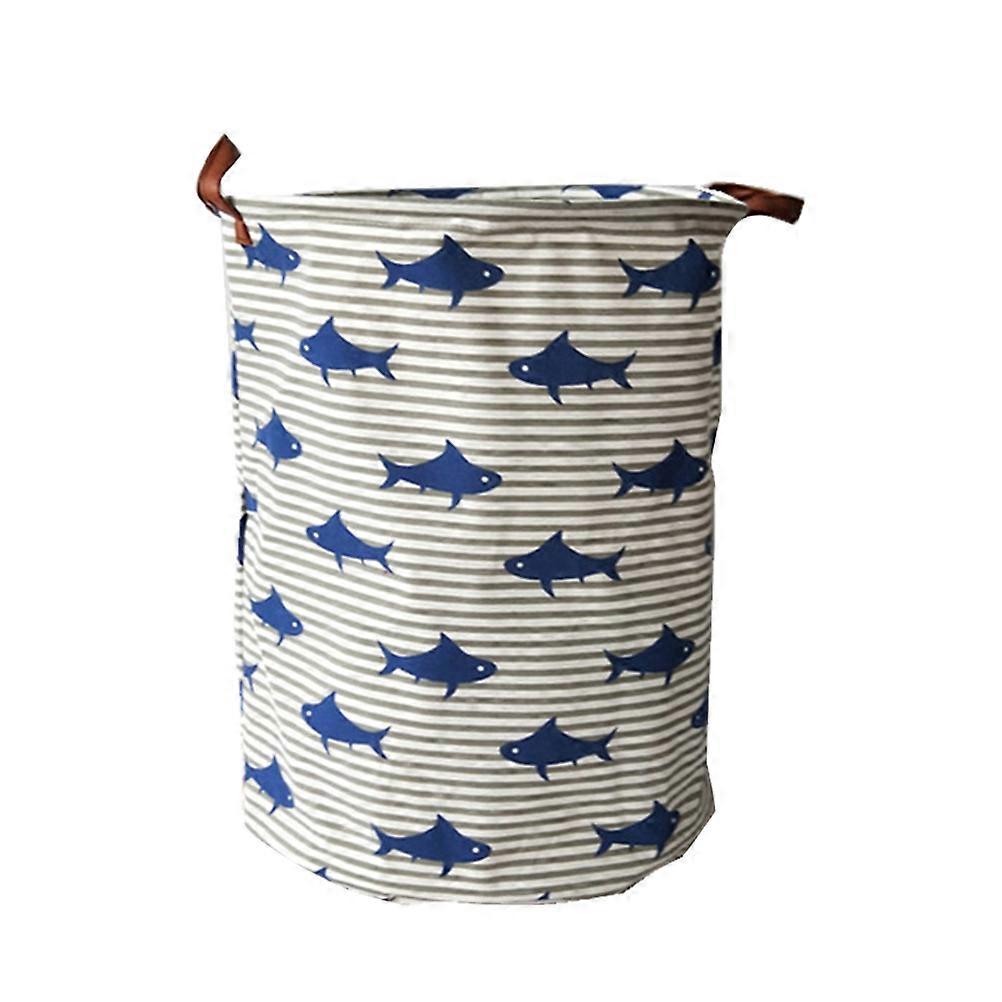 Multi Foldable Storage Basket for Clothes and Toys Made of Cotton Linen and Canvas 1pc