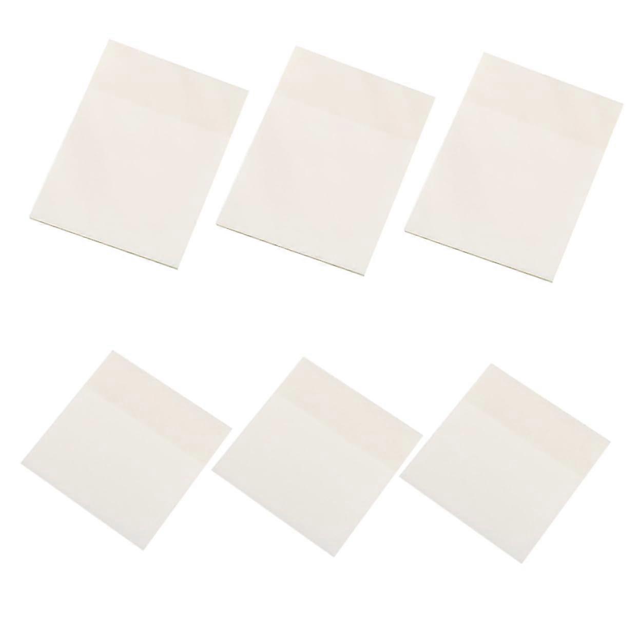 Pack of 6 Sticky Notes Notepad Memo Scratch Pad Clear Bookmarks Removable Notes