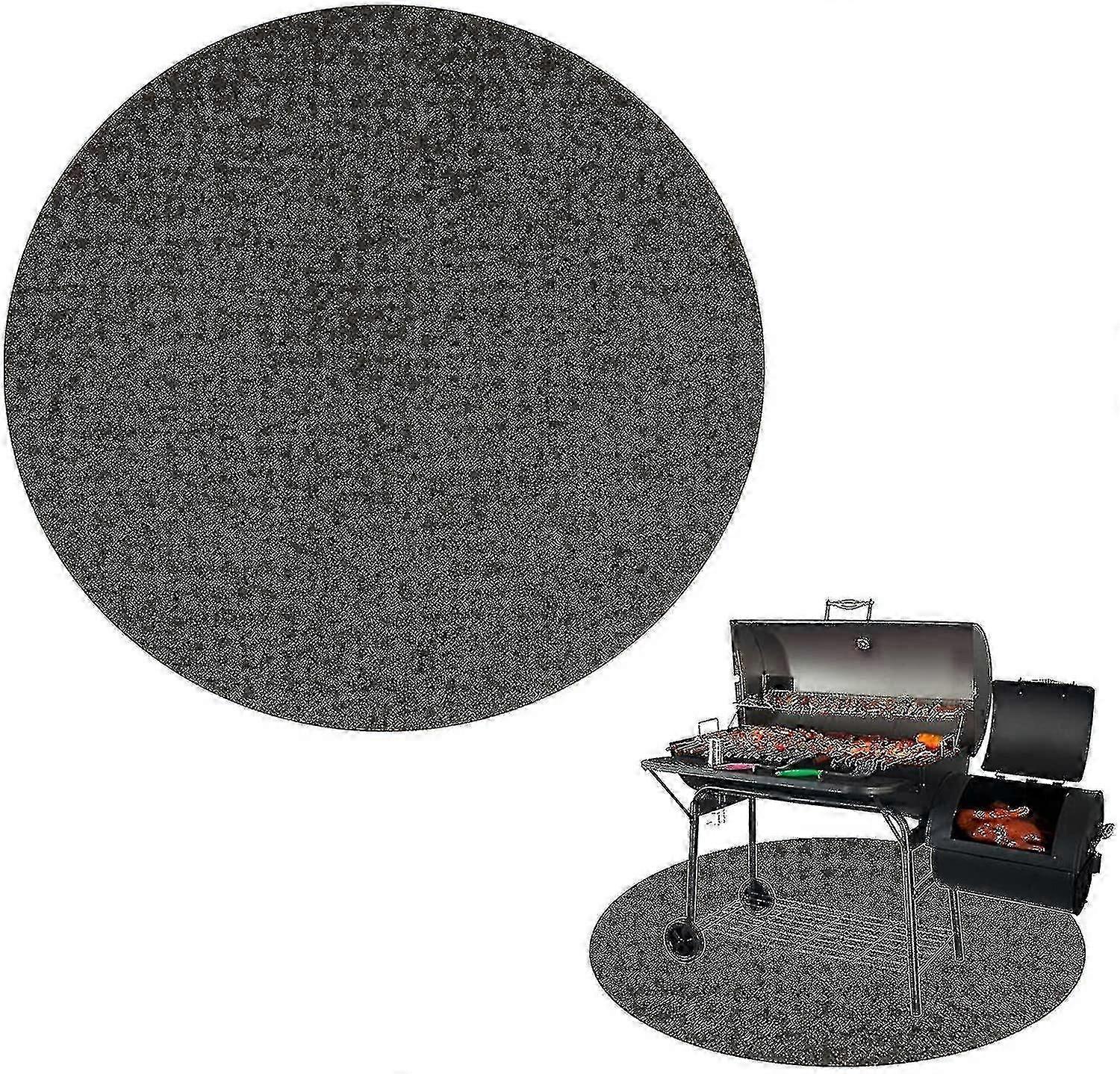 Round Fire Pit Mat For Decking,bbq Grill Splatter Mat, Fireproof Mat Heat