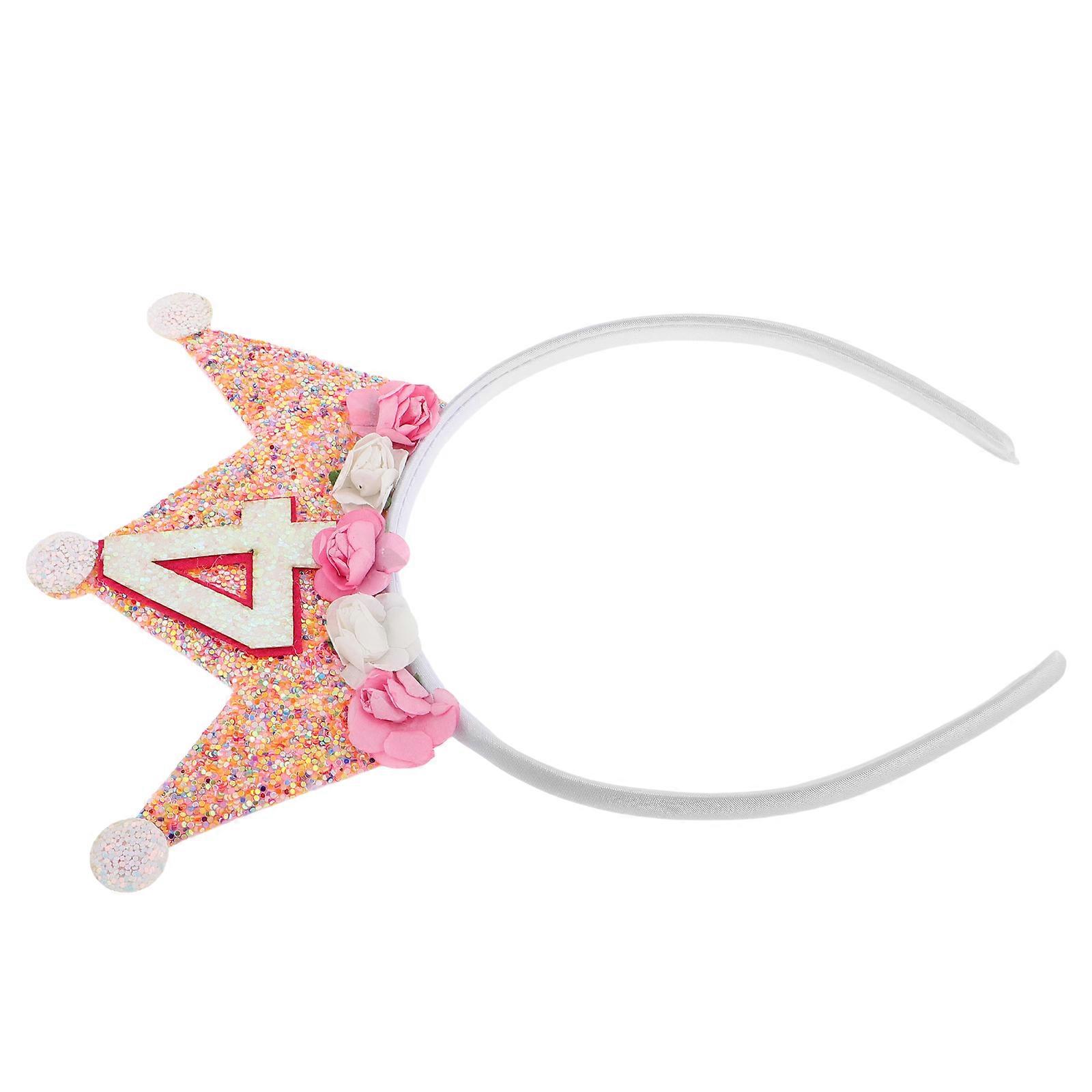 Headbands For Toddlers Princess Tiara Decorative Cute Design For Stage Performance 1Pack