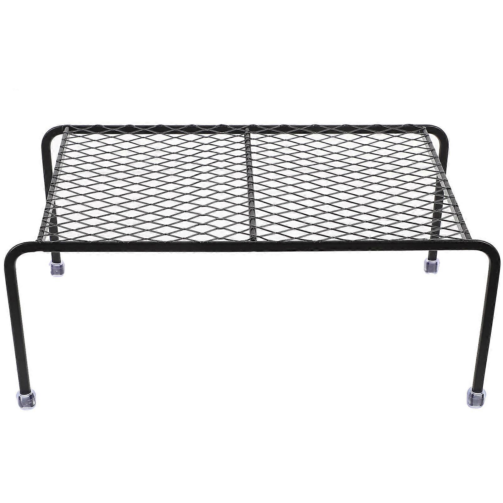 Durable Bite Resistant Small Animal Lounge Platform for Reptiles & Guinea Pigs – Space Saving Black Mesh Rack for Climbing, Resting, and Playing