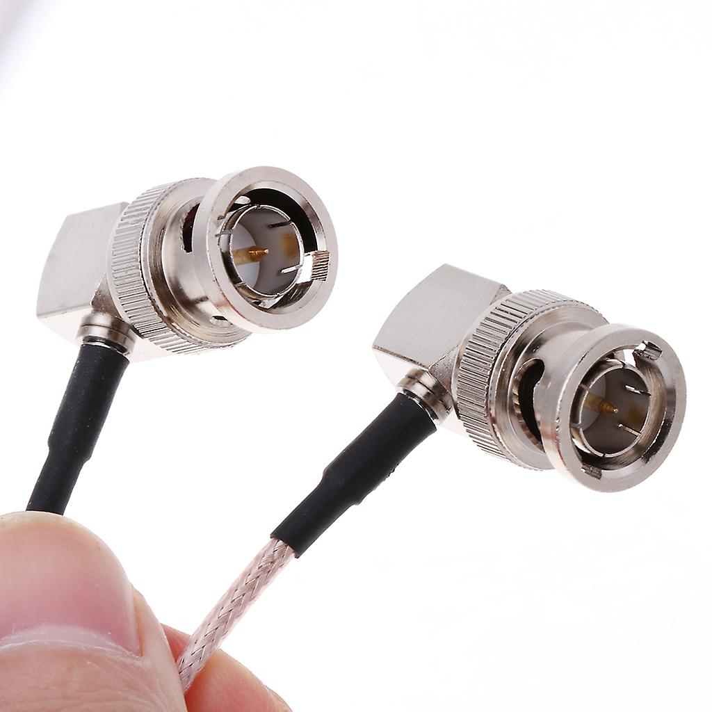 Alvin's Cables 60cm BNC Male To Right Angle BNC Male Coaxial Cable – RG179 For Blackmagic BMCC (Pink)