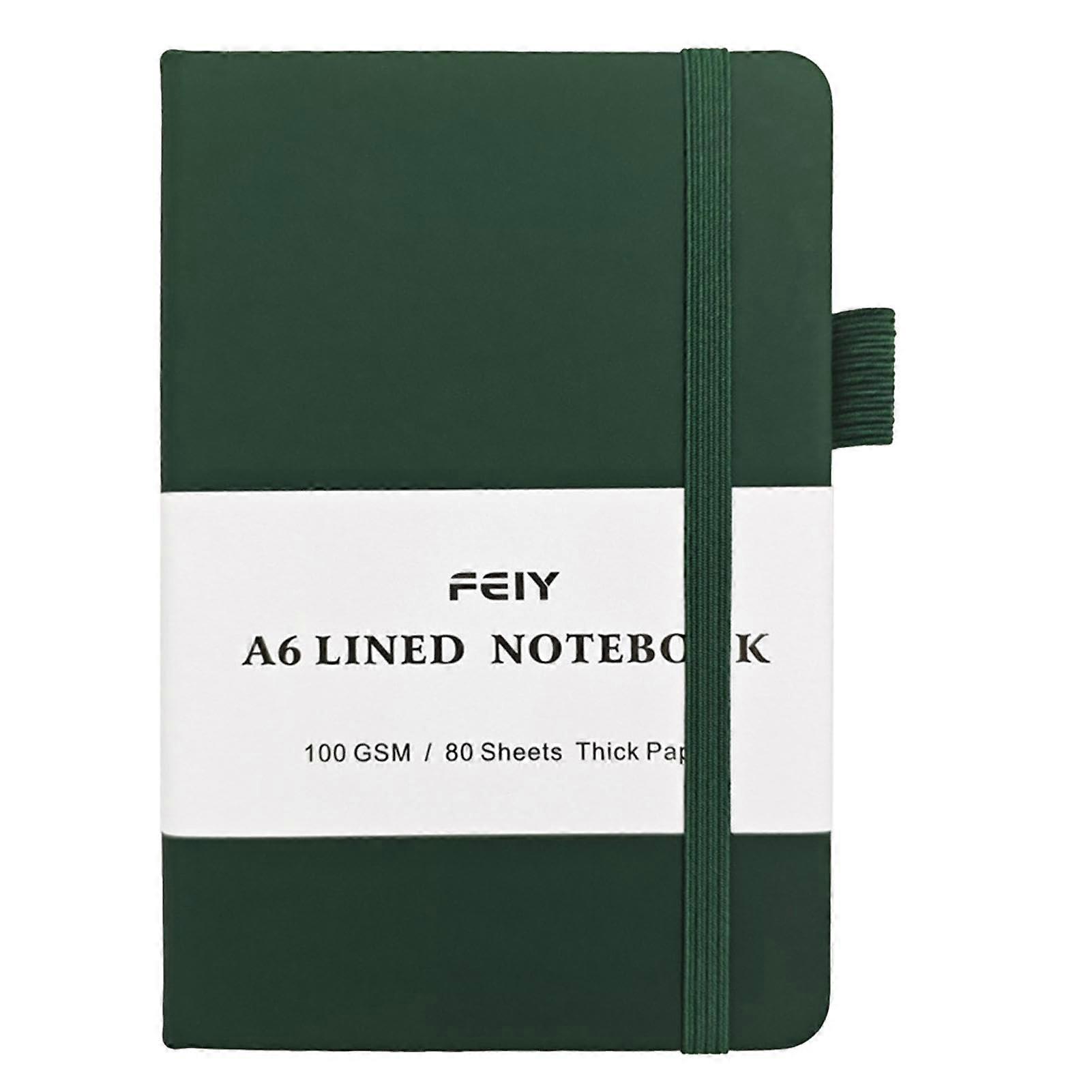 Hardcover Notebooks A5 Thick Writing Journal For Notes Diary And School Use Dark Green Esco Work Notebook