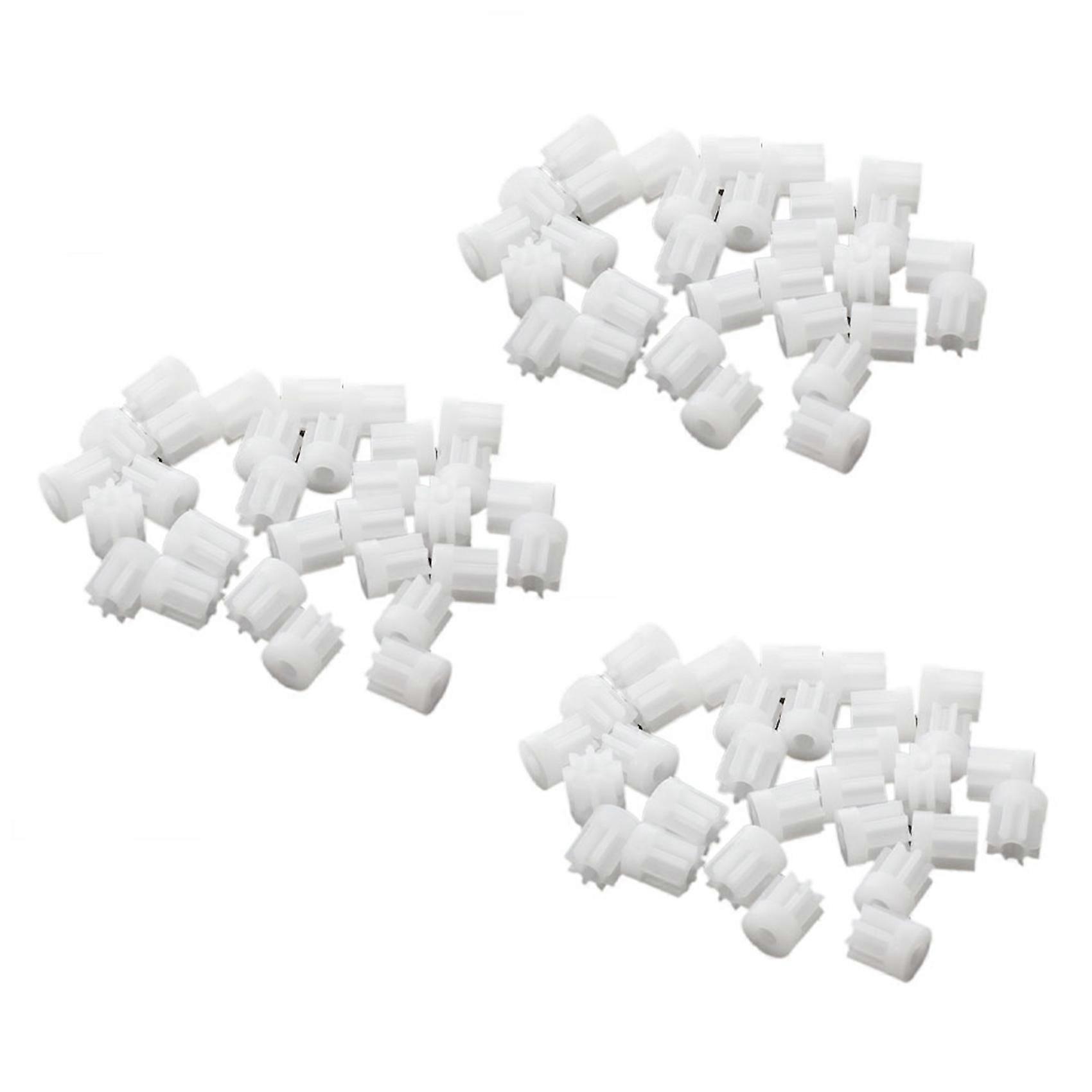 90Pcs 0.5 Modulus 8 Teeth Plastic Gear Cog for 2mm Toy Car Motor Shaft