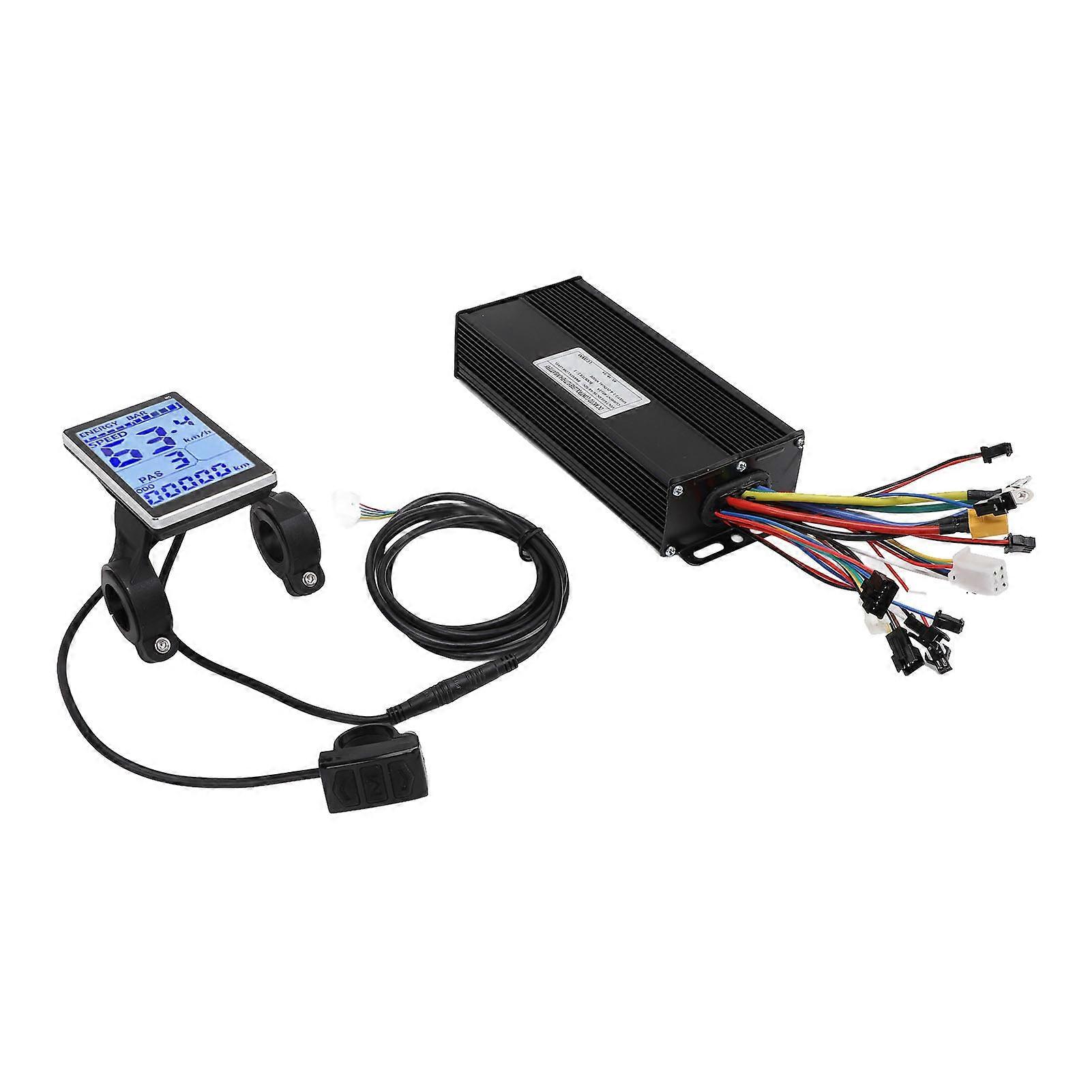 36V 48V 52V 40A Sine Wave Motor Controller with M5 LCD Display 3 Mode Electric Bicycle Controller Kit for Mountain Cycles