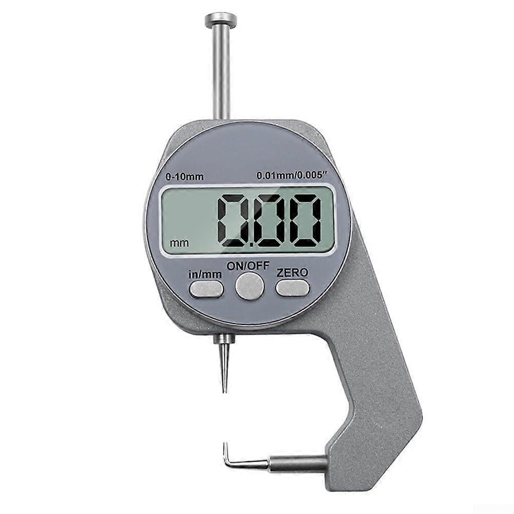 Thickness gauge with digital display and 3 stainless steel heads, for measuring various material thicknesses (elbow).