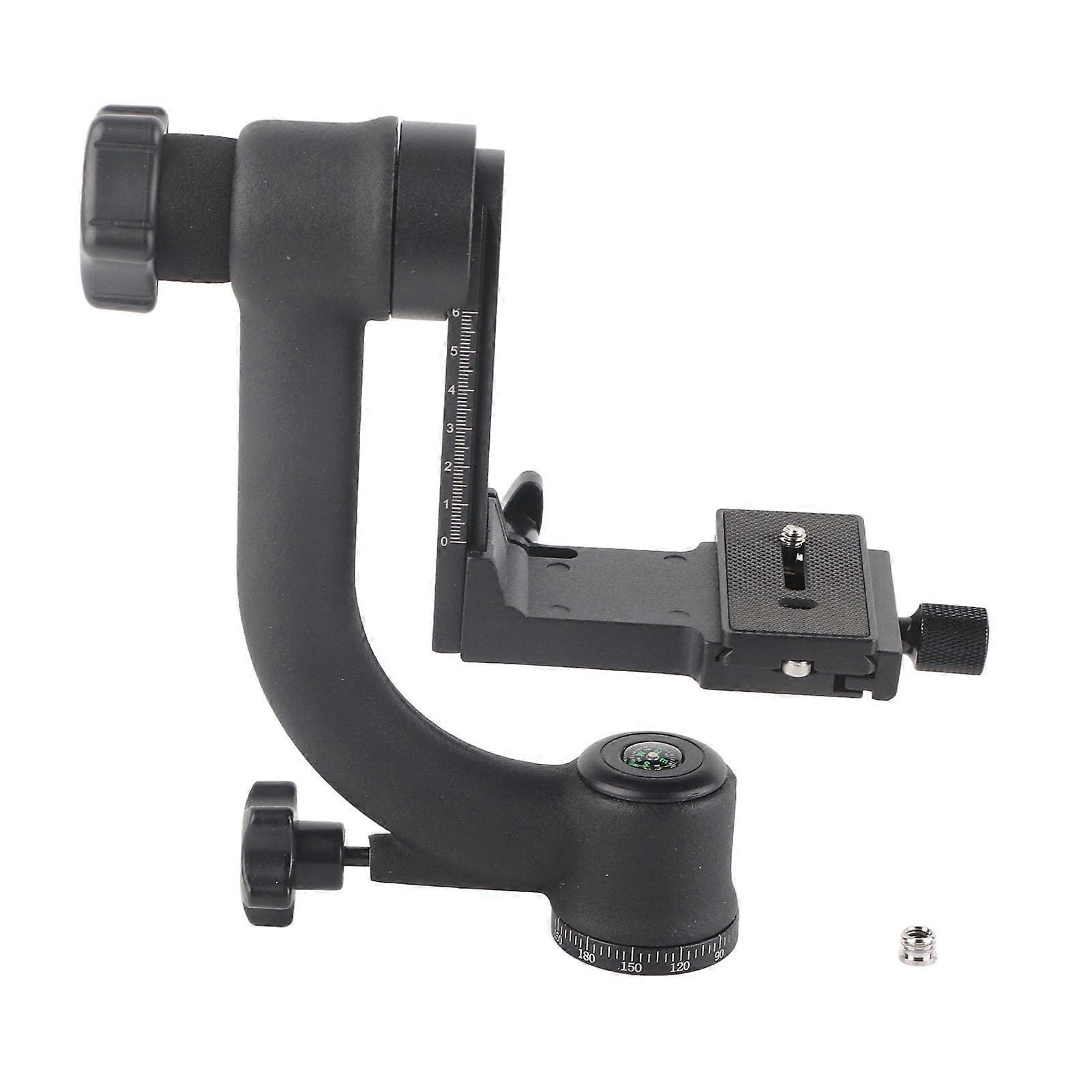 360 Degree Vertical Ball Head With Quick Release Plate 1/4 And 3/8 Inch Interface For Bird And Wildlife Photography
