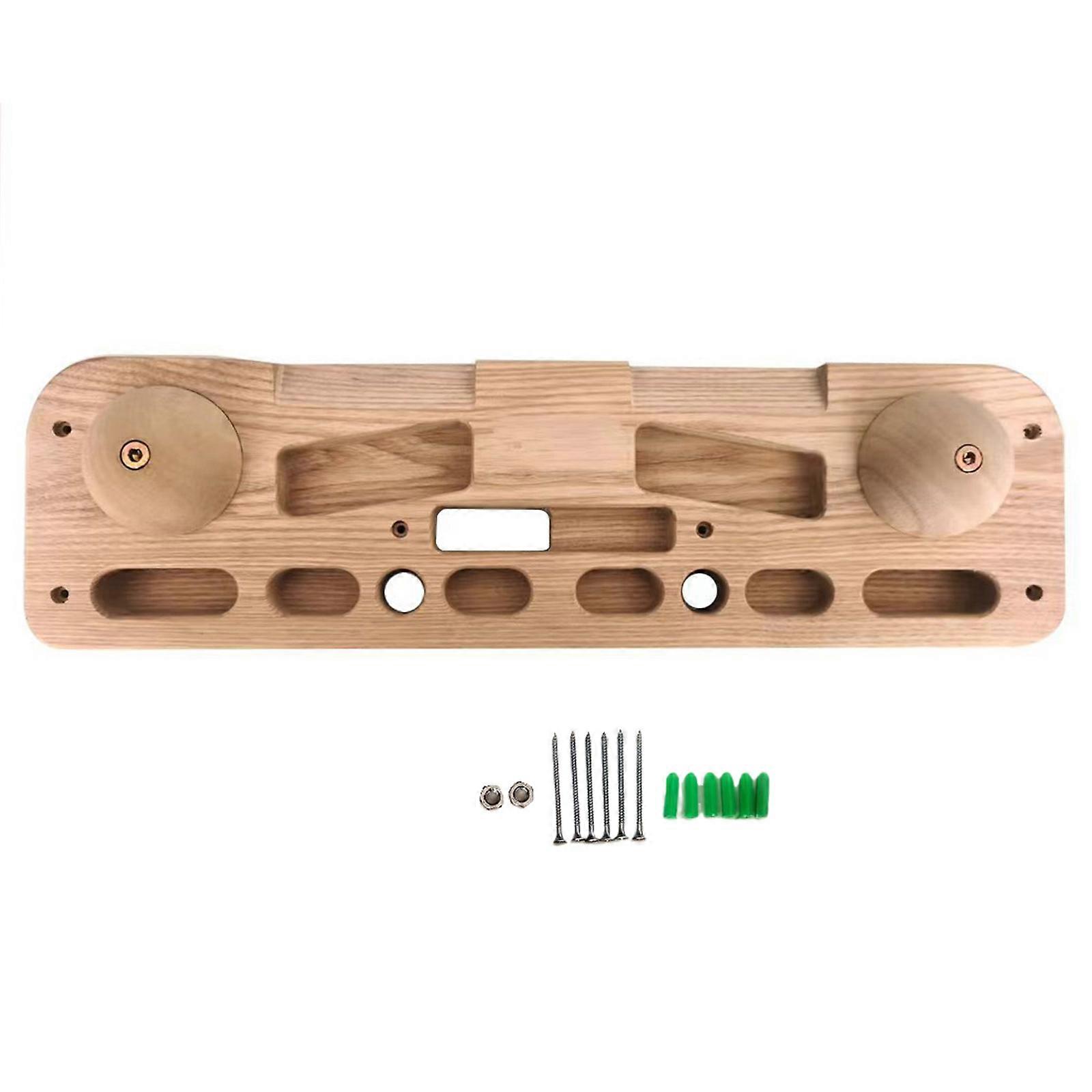 Holz Klettern Griffbrett Klettern Hangs Board Indoor Felsklettern Griffbrett für Türöffnung Outdoor Indoor Einfach zu installieren Multicolor