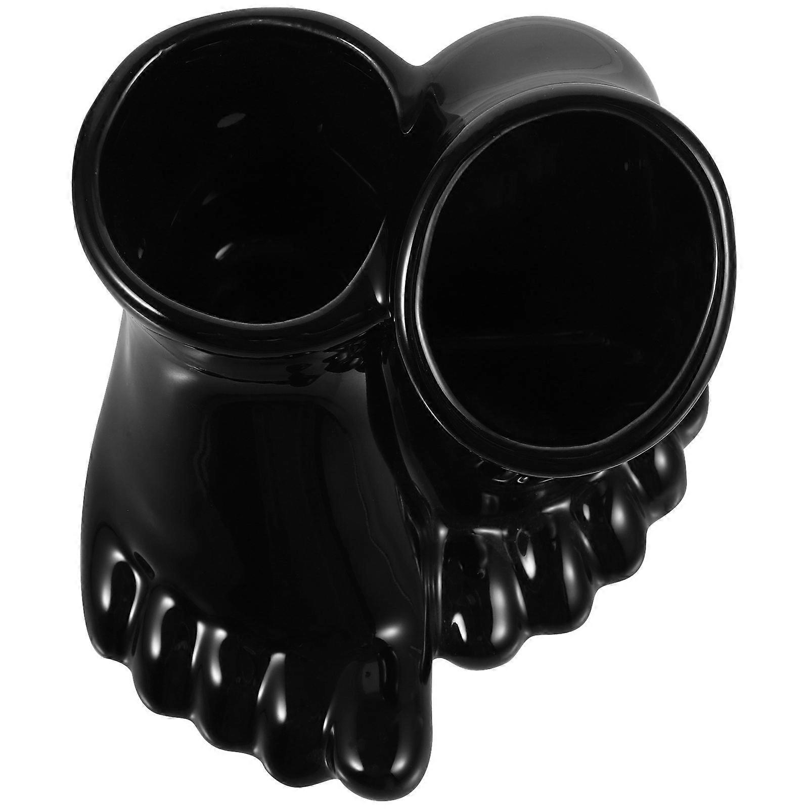 Ceramic Feet Shaped Flower Pot for Succulents Creative Desktop Planter Unique Cactus Container Artistic Design Versatile Plant Container for Home