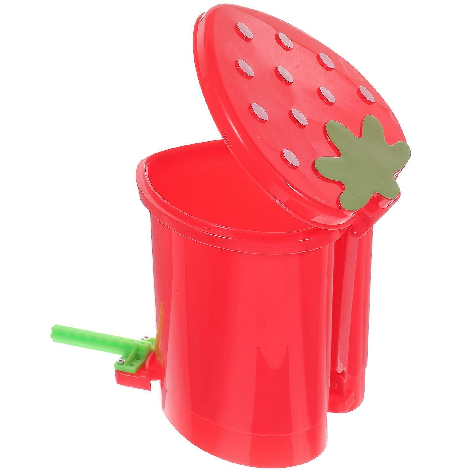 Red Plastic Parrot Toy for Cage Decor Made of Material Suitable for Medium Birds 3.5 Inches