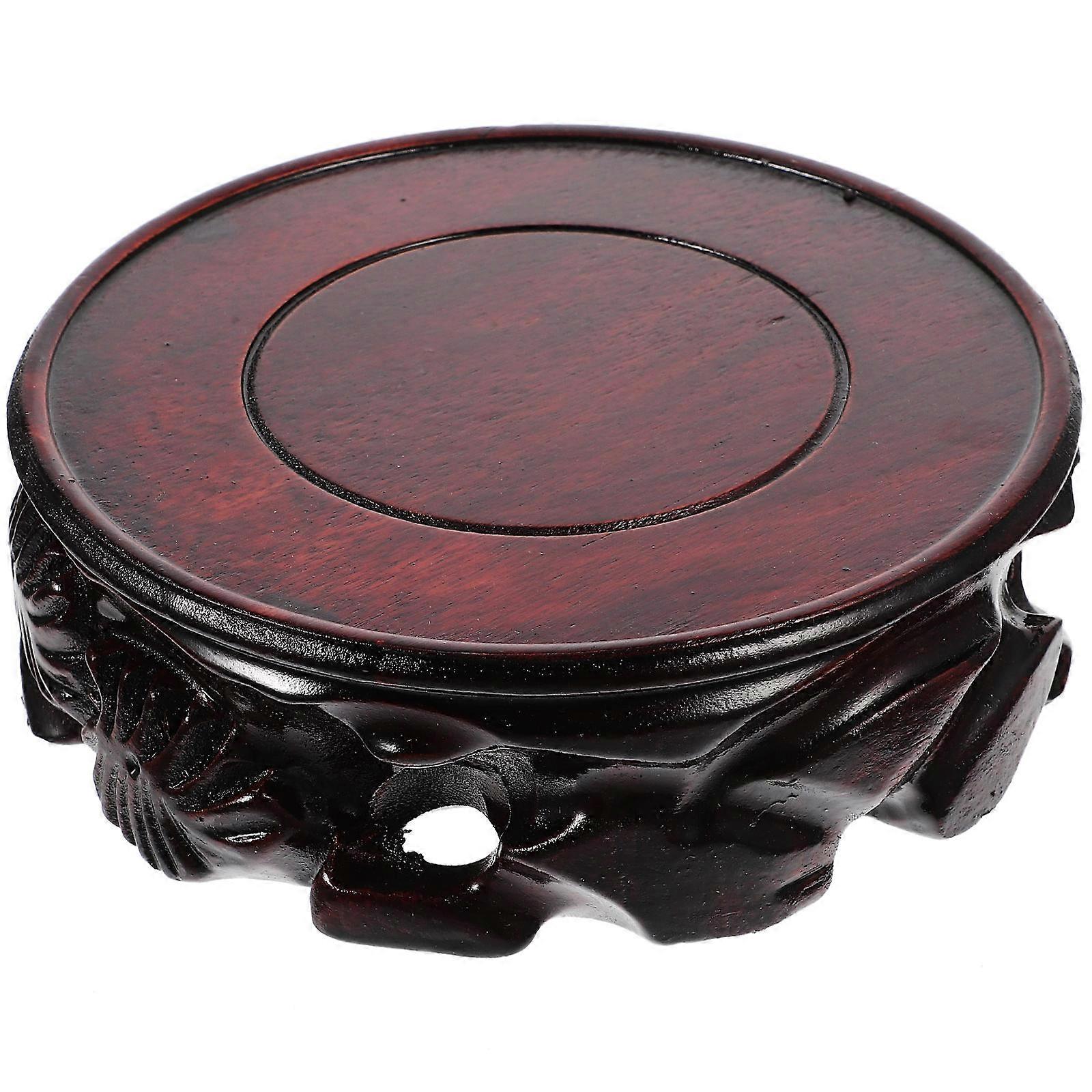 Versatile Wood Base for Storage Coffee Decor Craft Rack 9.84 Inches Diameter