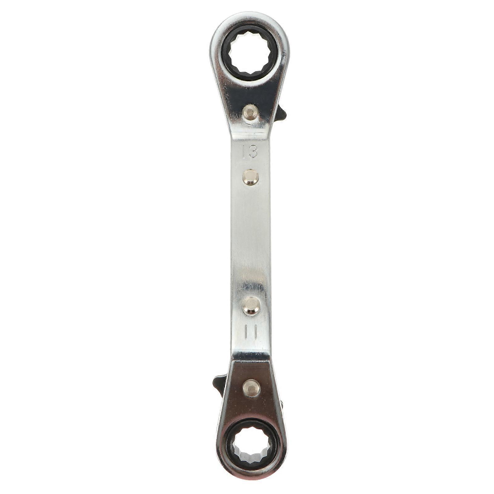 Multi-Functional Ratchet Wrench Tool For Emergency Repairs In Confined Spaces Size 11X13 Silver 1Set