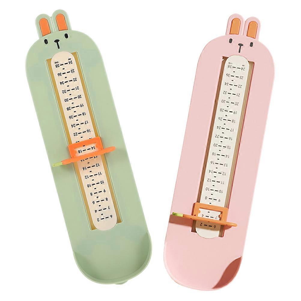 Toddler Measure Feet Ruler Foot Measuring Device For Infant 2Pcs Accuracy Technology Rectangular Shape
