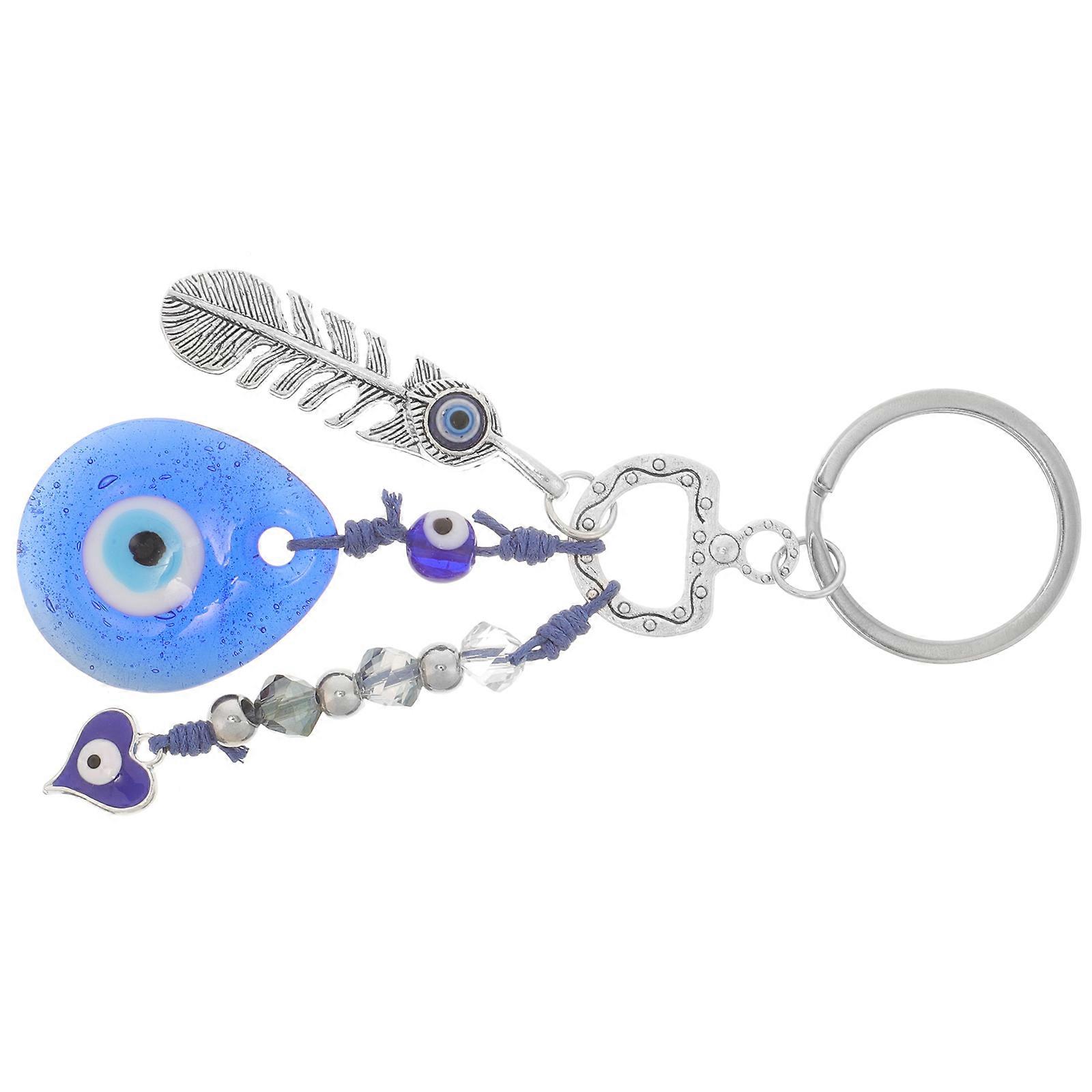Evil Eye Keychain Made of Durable Alloy Perfect for Car Decor and Daily Use Multi Color