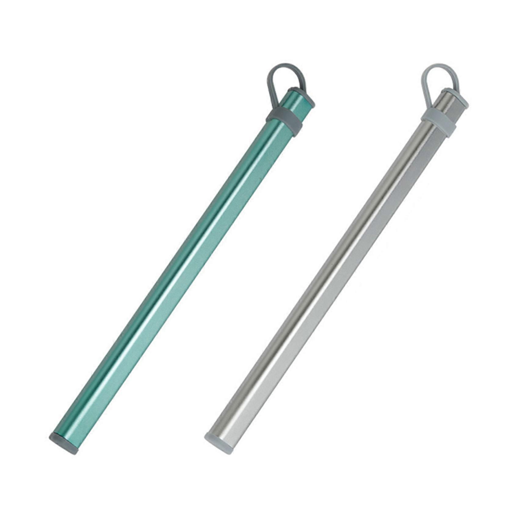2X Chopsticks Storage Tubes Aluminum Alloy Box Case for Titanium Chopsticks Storage Box Without Chop