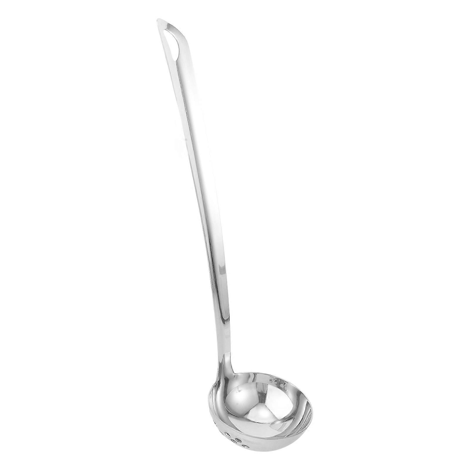 Stainless Steel Soup Spoon Serving Utensils 1 Set Slotted Skimmer Ladle for Cooking Stirring Serving