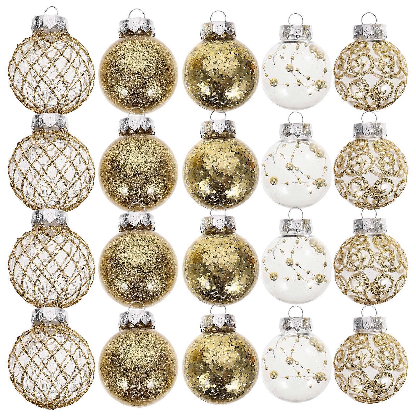 Here's a polished and engaging product description for your **30pcs Gold Christmas Tree Ball Ornaments**:
🎄✨ **30pcs Gold Shatterproof Christmas