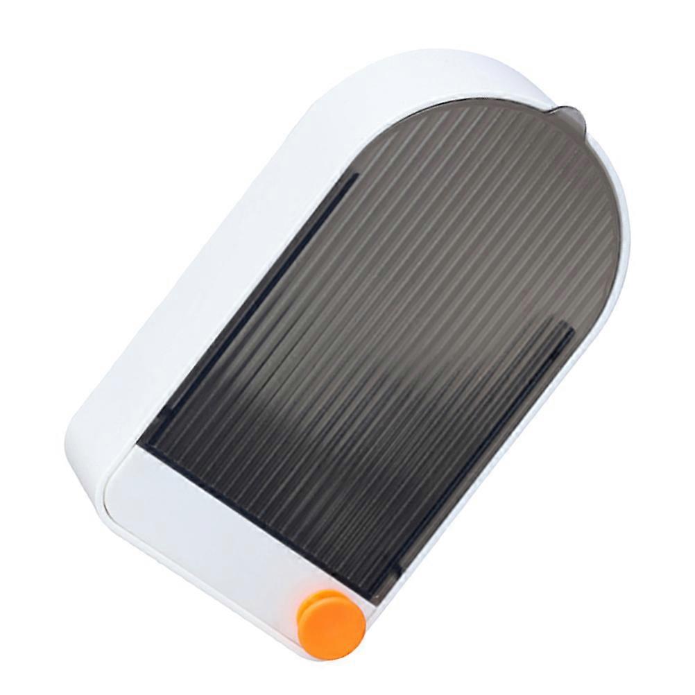 White Waterproof Soap Dish Selfdraining Punchfree Soap Organizer for Bathroom Use Made of HIPS 4.7 x 3.1 x 2.8 inches