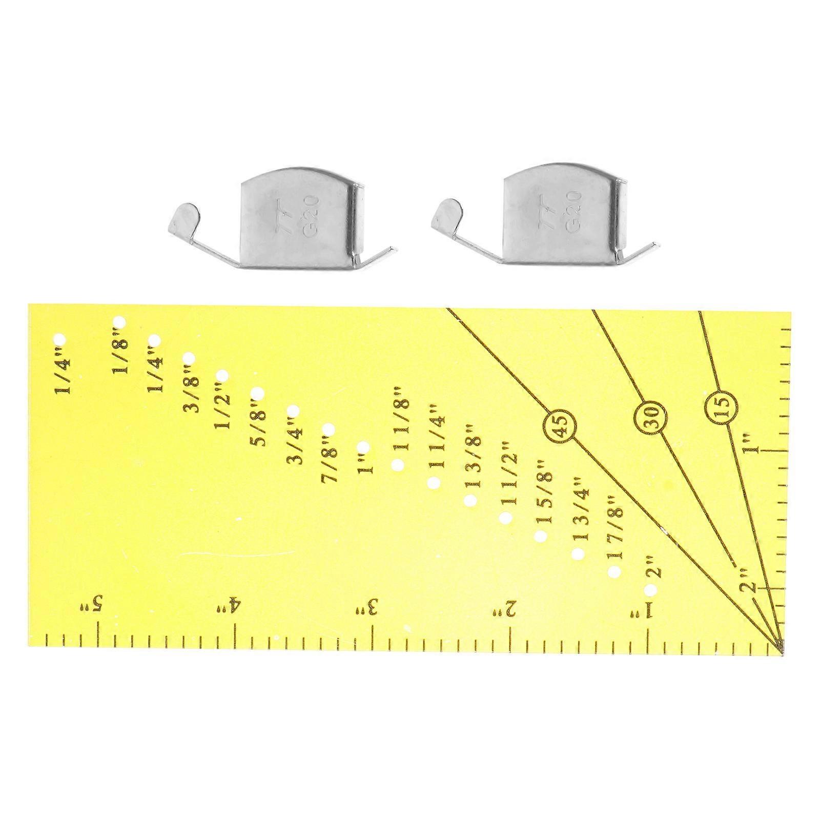 1 Set of Seam Allowance Ruler for Handmade Sewing Tools and Machine Resistance Ruler