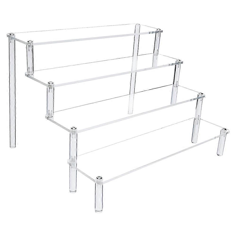 Acrylic Display Shelf Detachable Ladder Stand for Cosmetics and Nail Polish, Multi Functional Desktop Organizer for Home or Mall Use, Lightweight