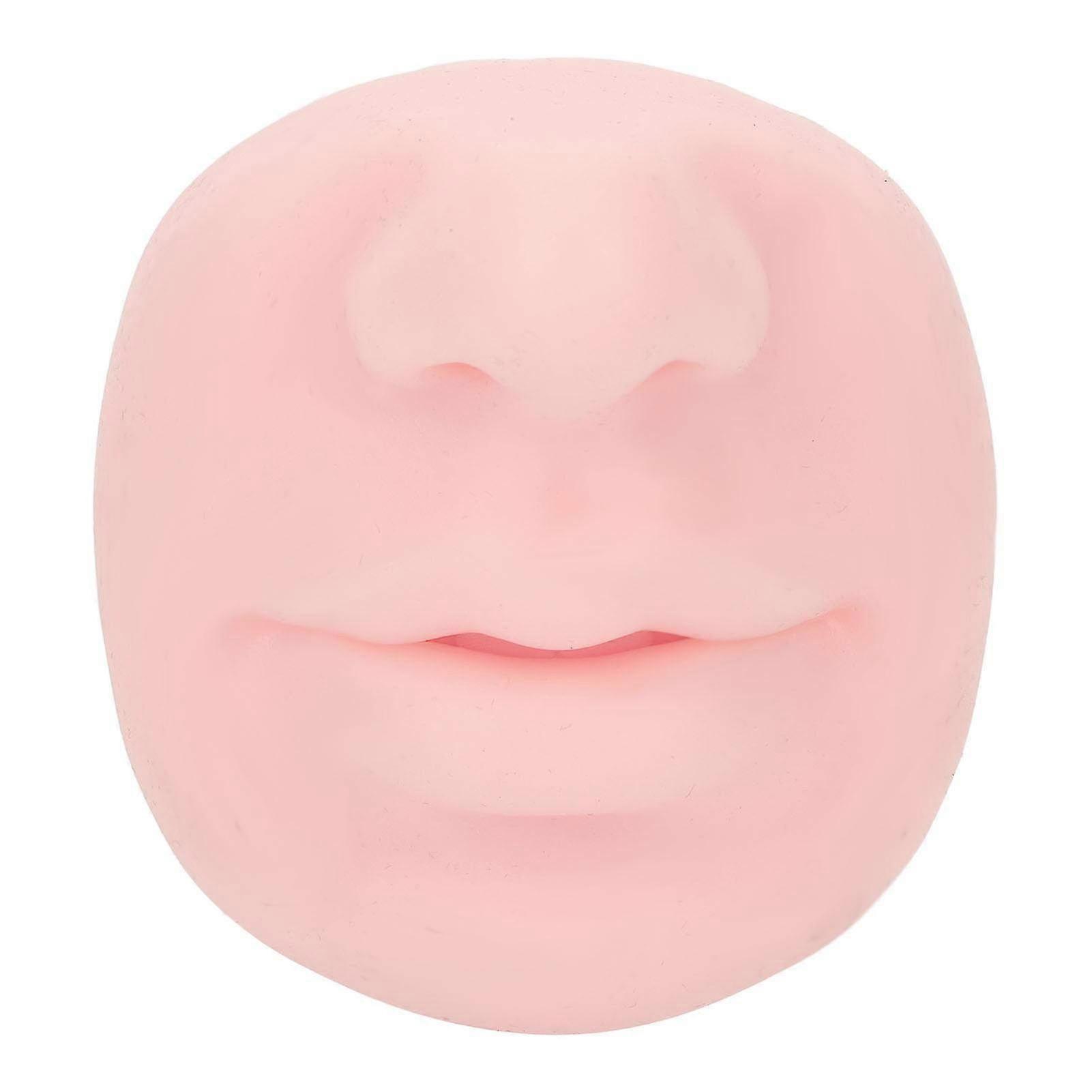 Flexible Silicone Piercing Model with Mouth - Reusable Soft Imitation Nose Display for Teaching & Training in Body Art
