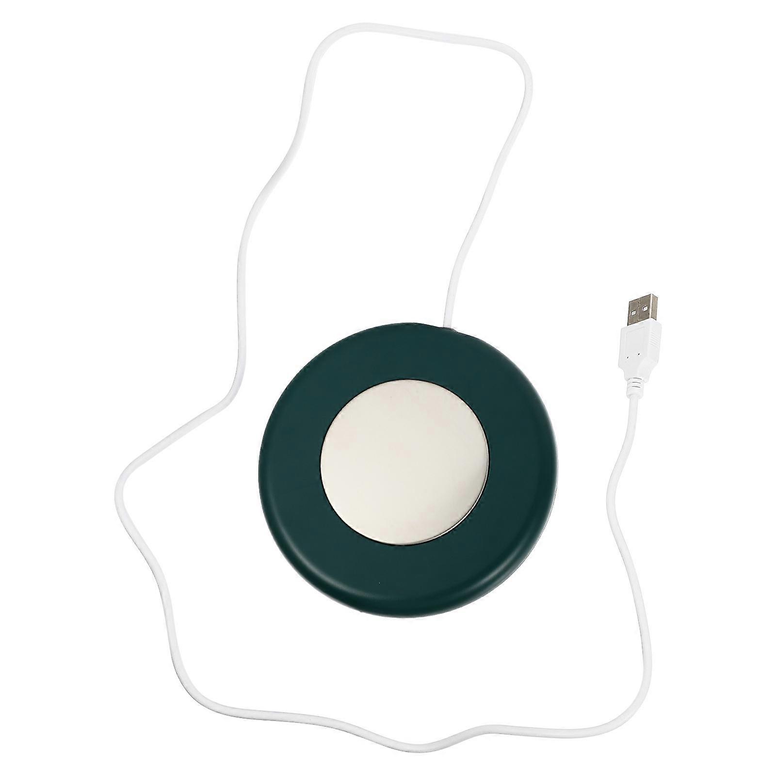 USB Beverage Warmer Heating Coaster For Office Use 12X12X2CM Blue Constant Temperature 1 Set