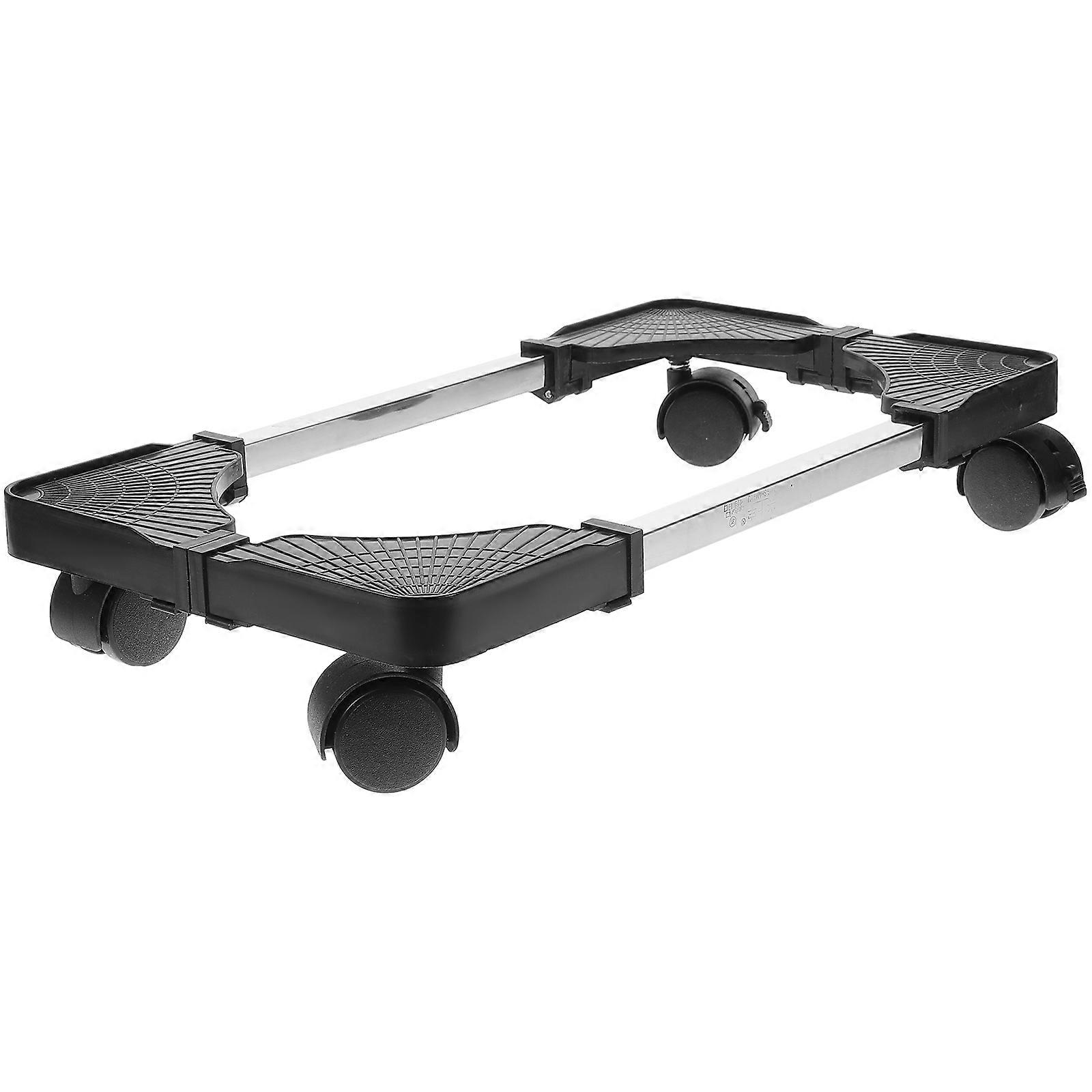 Mobile Computer Cart with Casters for Tower Stand Pc Holder in Silver Color Supports Up to 40kg
