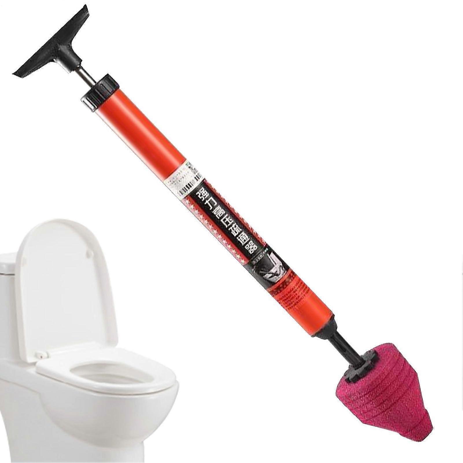 pressure toilet unclogging with ergonomic handle, durable tool