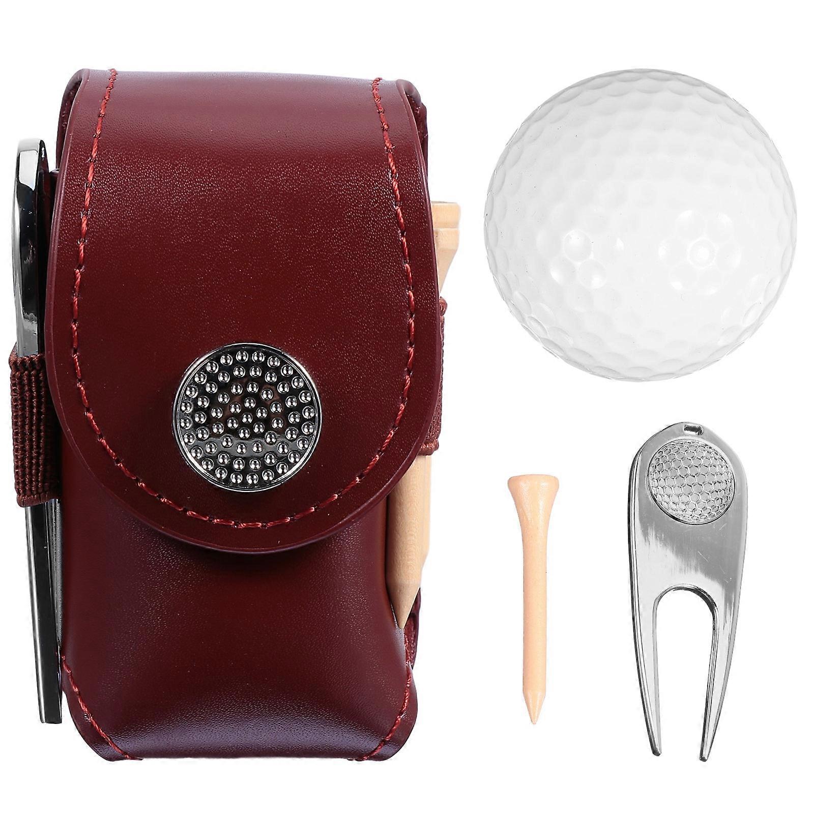 Golf Tee Holder Set 1 Set Of Golfs Tools Portable Case Suitable For Home Use Business Trip