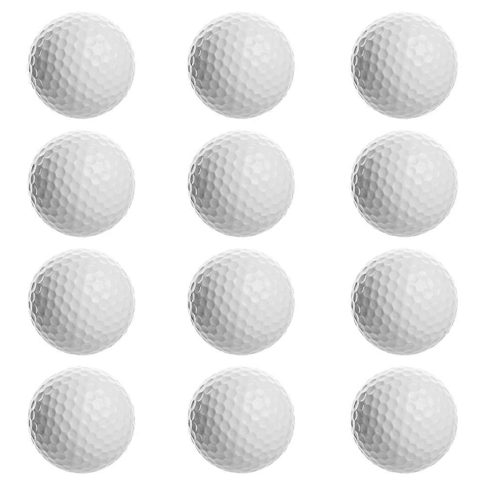 12 pcs Practice Balls White Balls for Swing Practice Driving Range Home Use