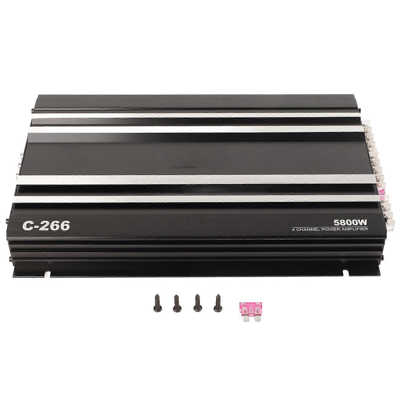 high efficiency car amplifier 5800w 4 channel for speakers