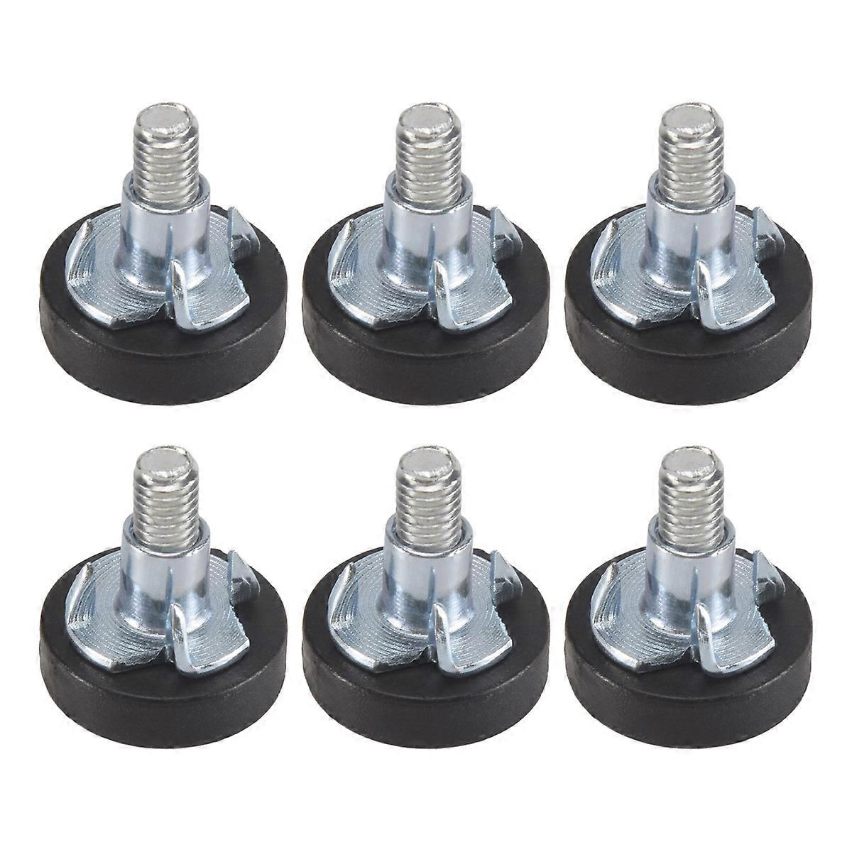 32 PCS M6 スレッド調整可能な家具レベラー 椅子の脚にねじ込む調整可能な家具の足レッグレベラー