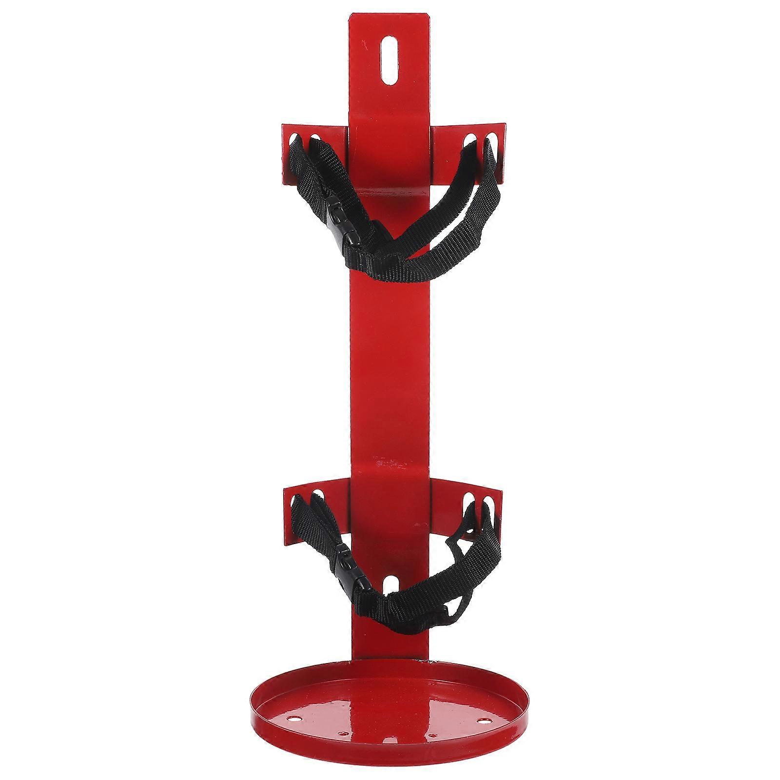 Fire Extinguisher Bracket Wall Mount Holder For Home Office Boat 16.5X6.3X6.3In Red 1Set