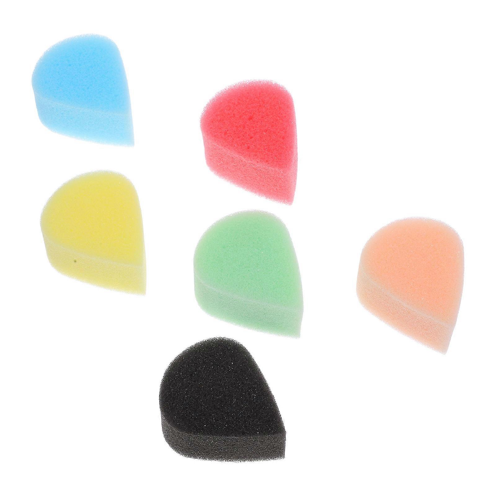 Waterdrop Shaped Makeup Sponges for Blending 6pcs Multi Color Tear Drop Sponges for Kids Art Work and Face Painting