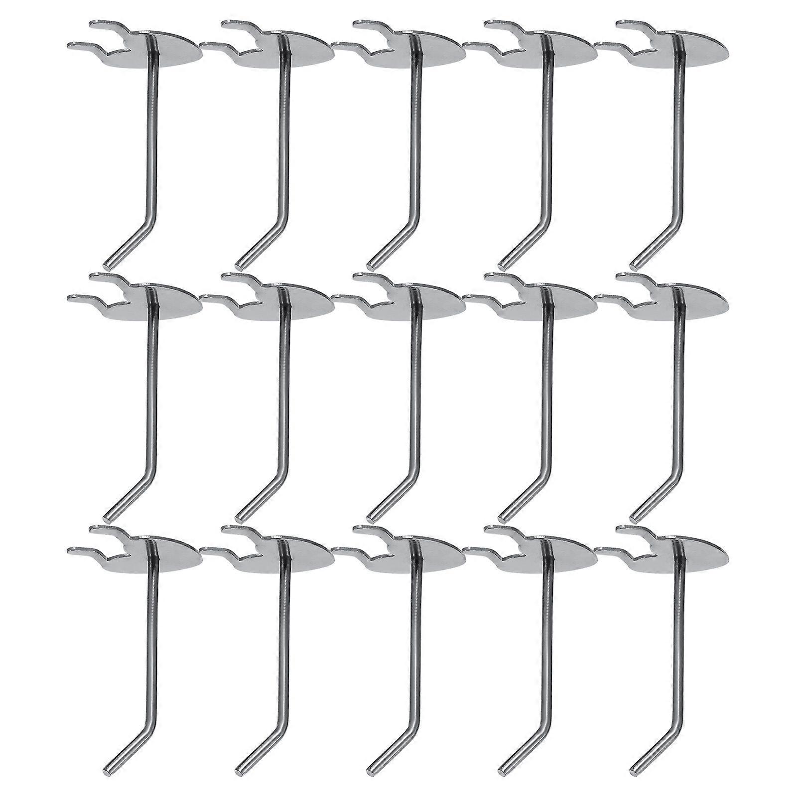 Cute Wall Hooks 20Pcs For Home Use Commercial Use Heart Shape Silver Iron Function Creative Storage