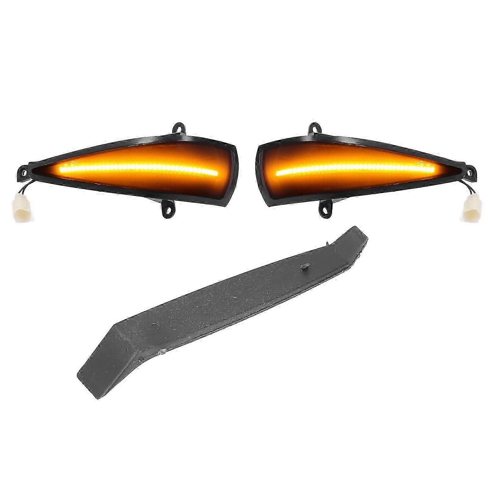 2PCS LED Dynamic Turn Signal Lights Rearview Mirror Mounted Amber Lighting Replacement for Civic 8th 2005?2011
