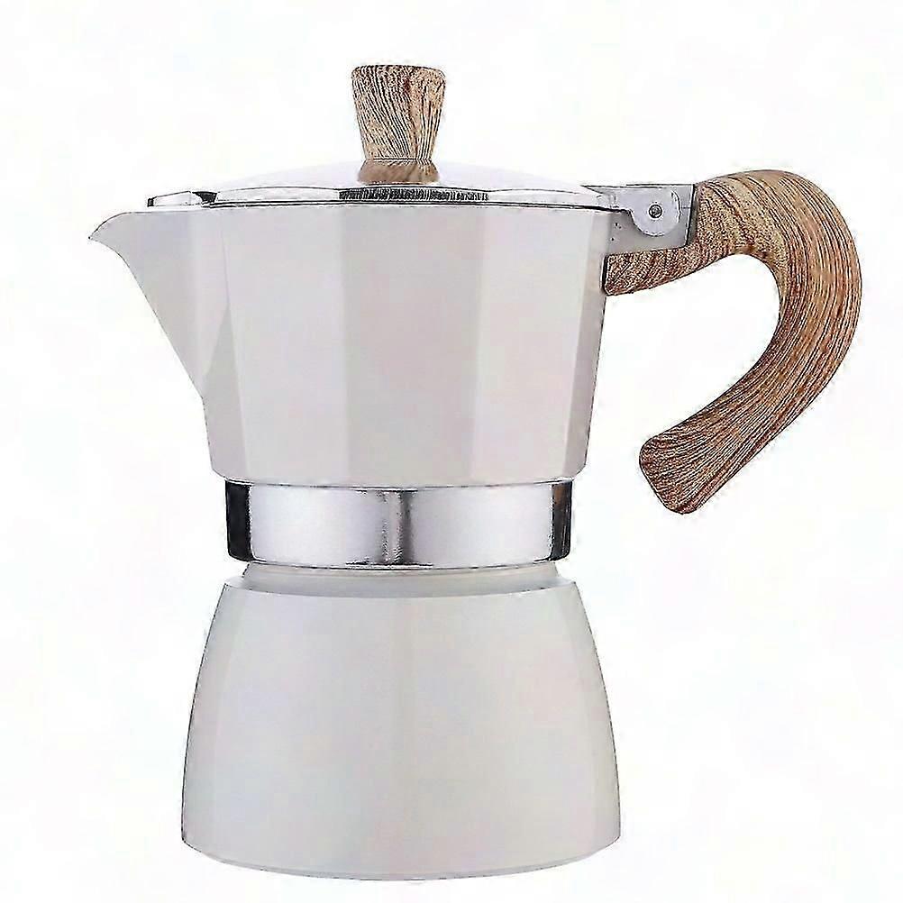 Macchina per caffè espresso italiana portatile in alluminio Moka 150ML / 300ML per cappuccino latte e caffè freddo a casa