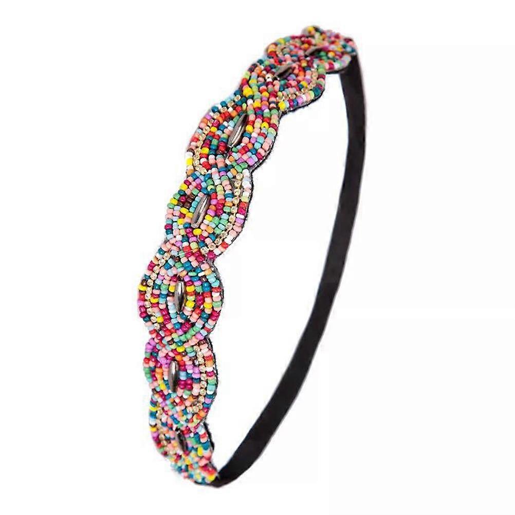 3PCS Headbands for Women Headbands Women Hair Rhinestone Headbands Crystal Beaded Headbands for Women Hair Ties Elastic Hair Scrunchies Hair Bobbles