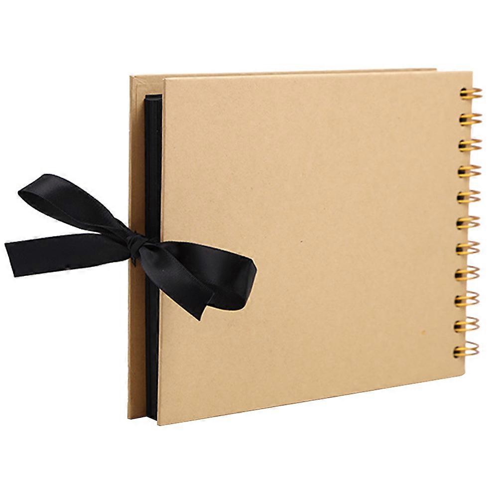 Creative Scrapbook Photo Album A5 For Family Gatherings Featuring Ribbon Bowknot Vintage Style 1Set