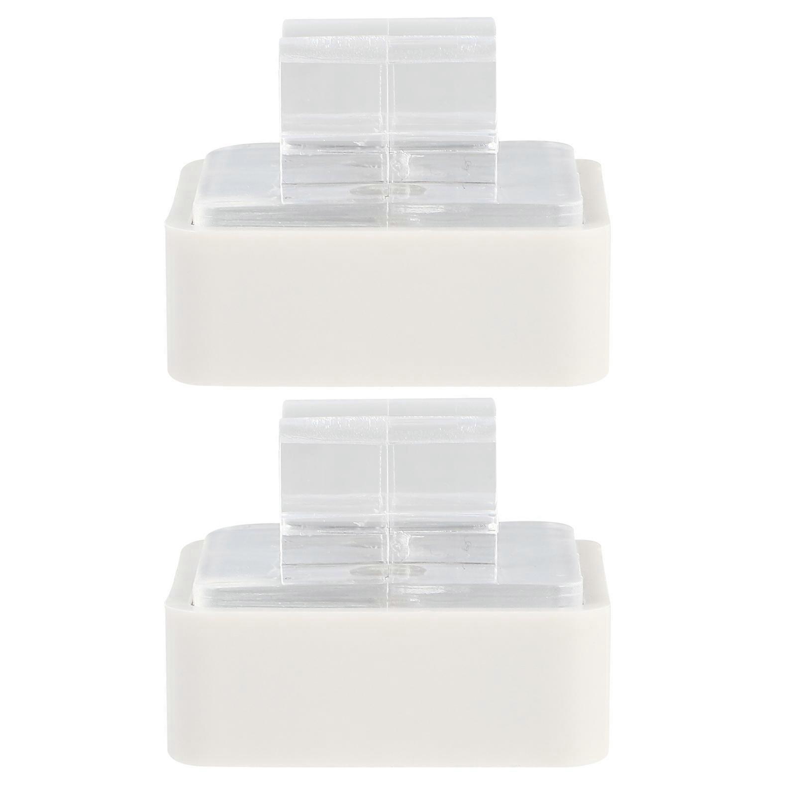 Magnetic Display Frame 2Pcs For Retail Display Rack In Supermarket Mall 3.5X3.5X3CM With Magnetic Adsorption Feature In White