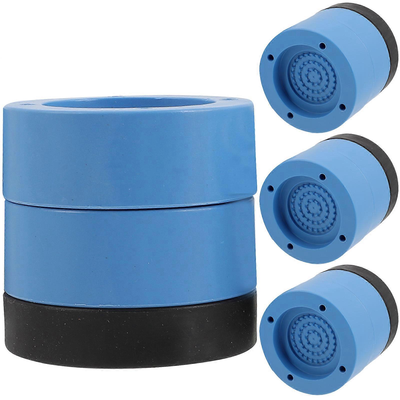 Leg Risers For Furniture Bed Washing Machine Household Users Blue Height Adjustment 4Pcs