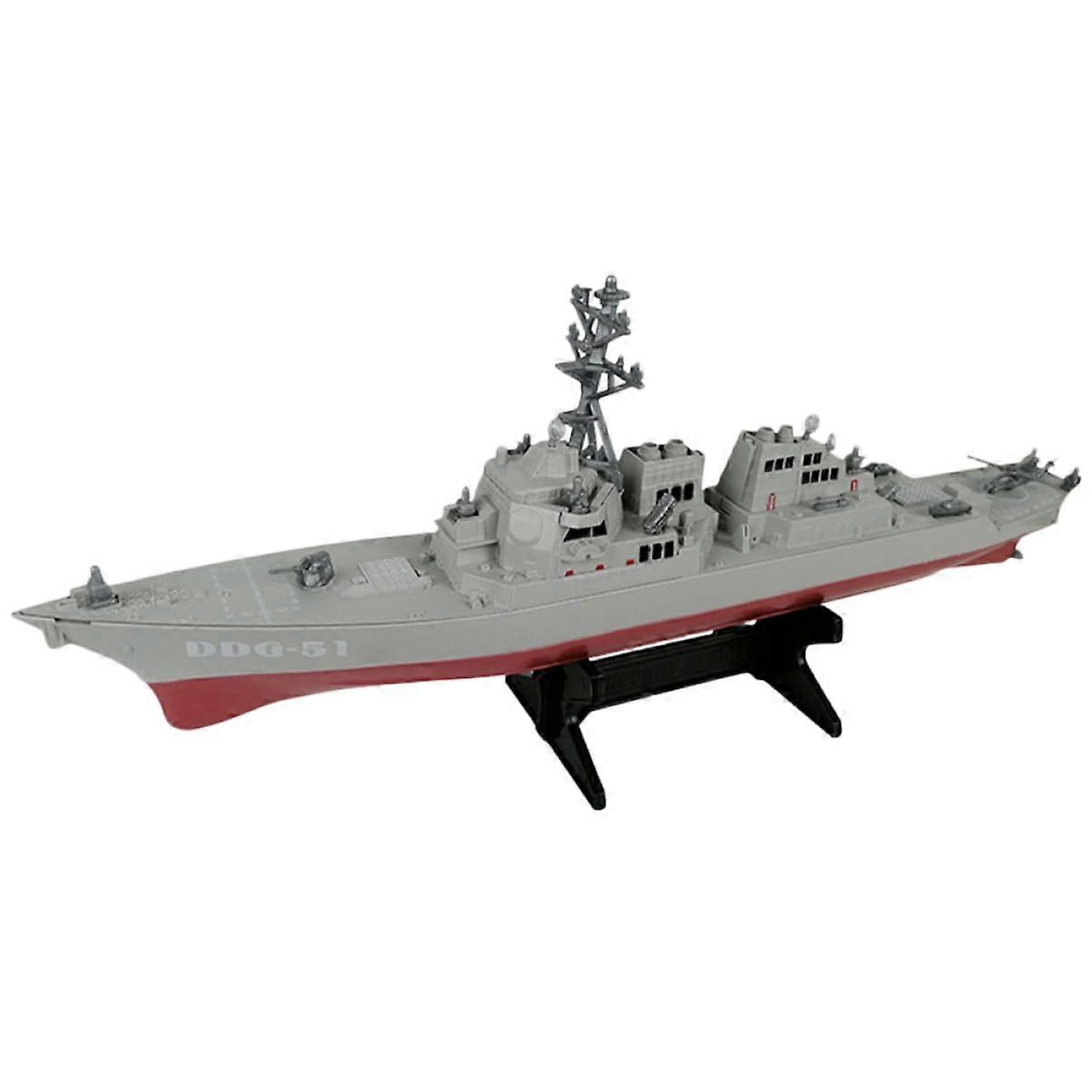 Destroyer Model Kit For Battleship Construction, Plastic Ship Model 44x14.5 cm, Snap Ships Compatible Warship