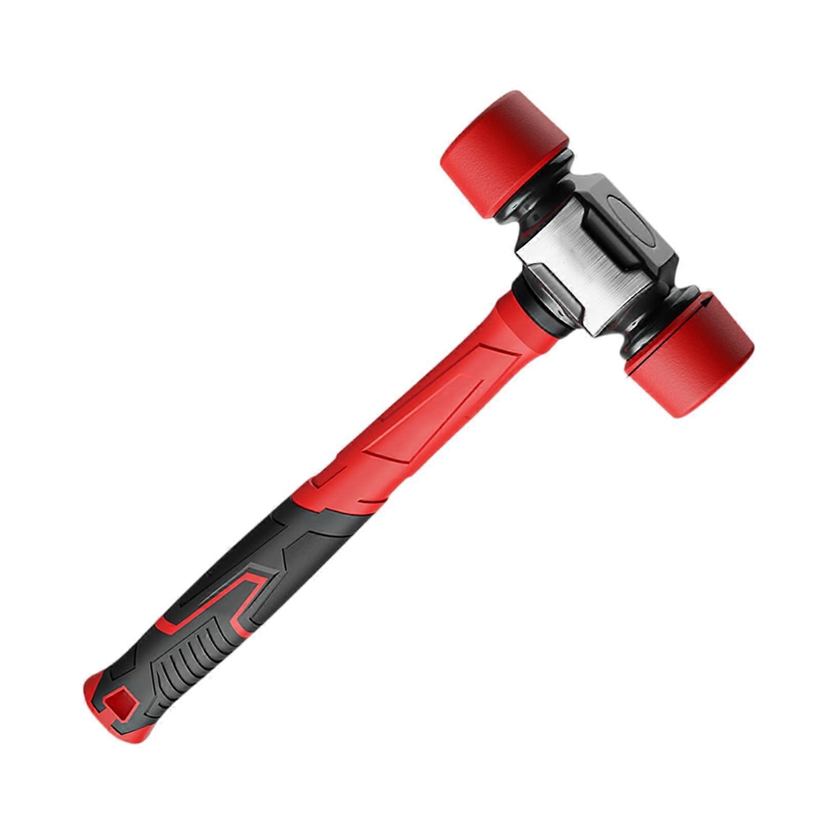 Vibrationdamping rubber mallet construction tool for precise tile setting and outdoor tent pegs, 43 mm