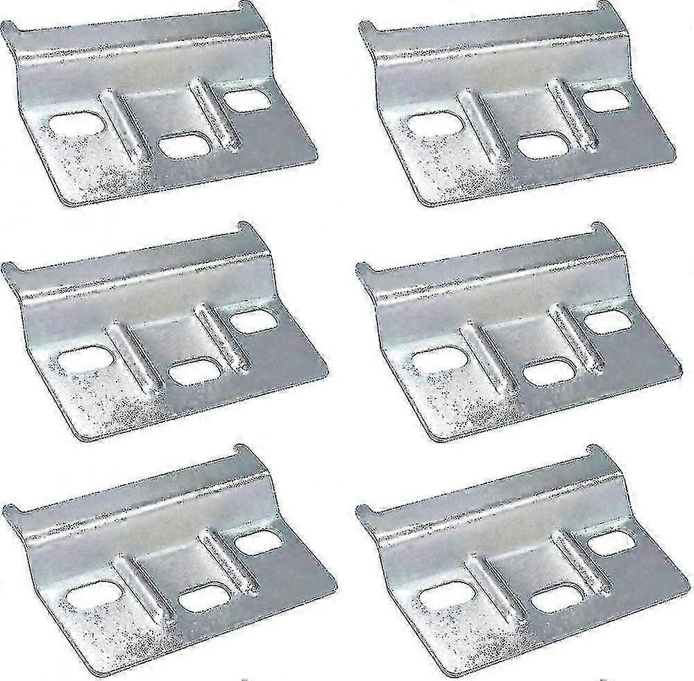 Pole Hanging Fixing Plate, 6-Piece Set, 64mm, Sturdy, Durable and Easy to Install