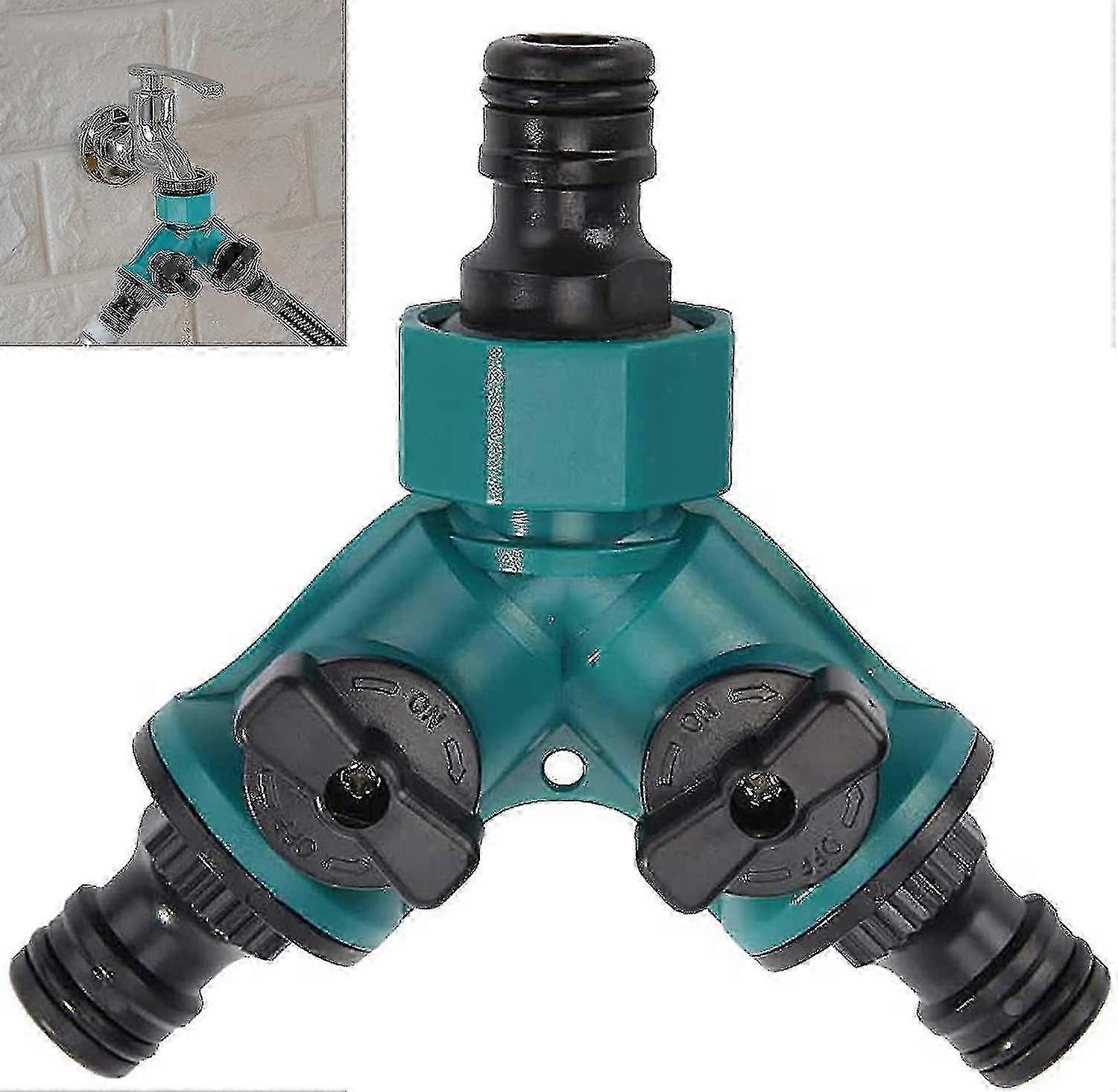 2025 2 Way Valve With Shut Off Valve 2 Way Garden Hose Valve XUN
