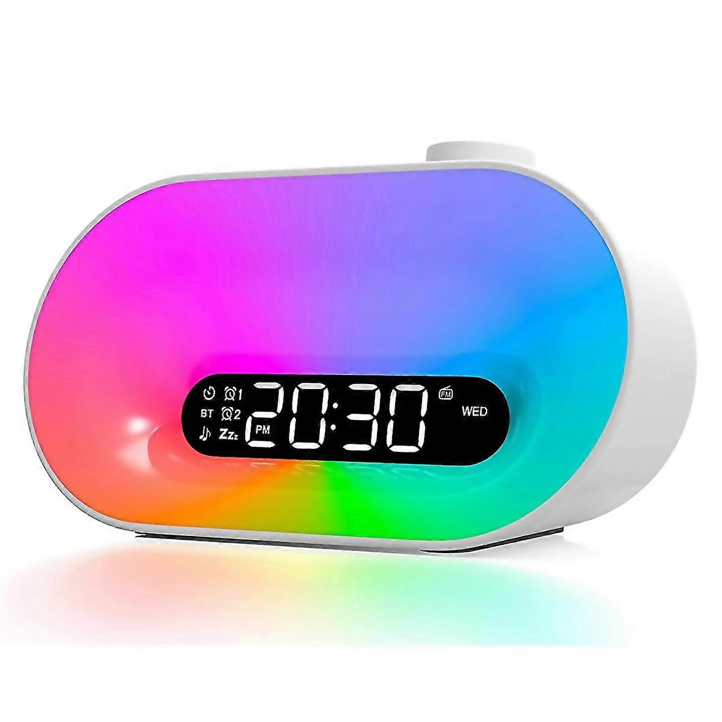 For Alarm Clock Wake Up Light Gradual Sunlight Lamp Clock