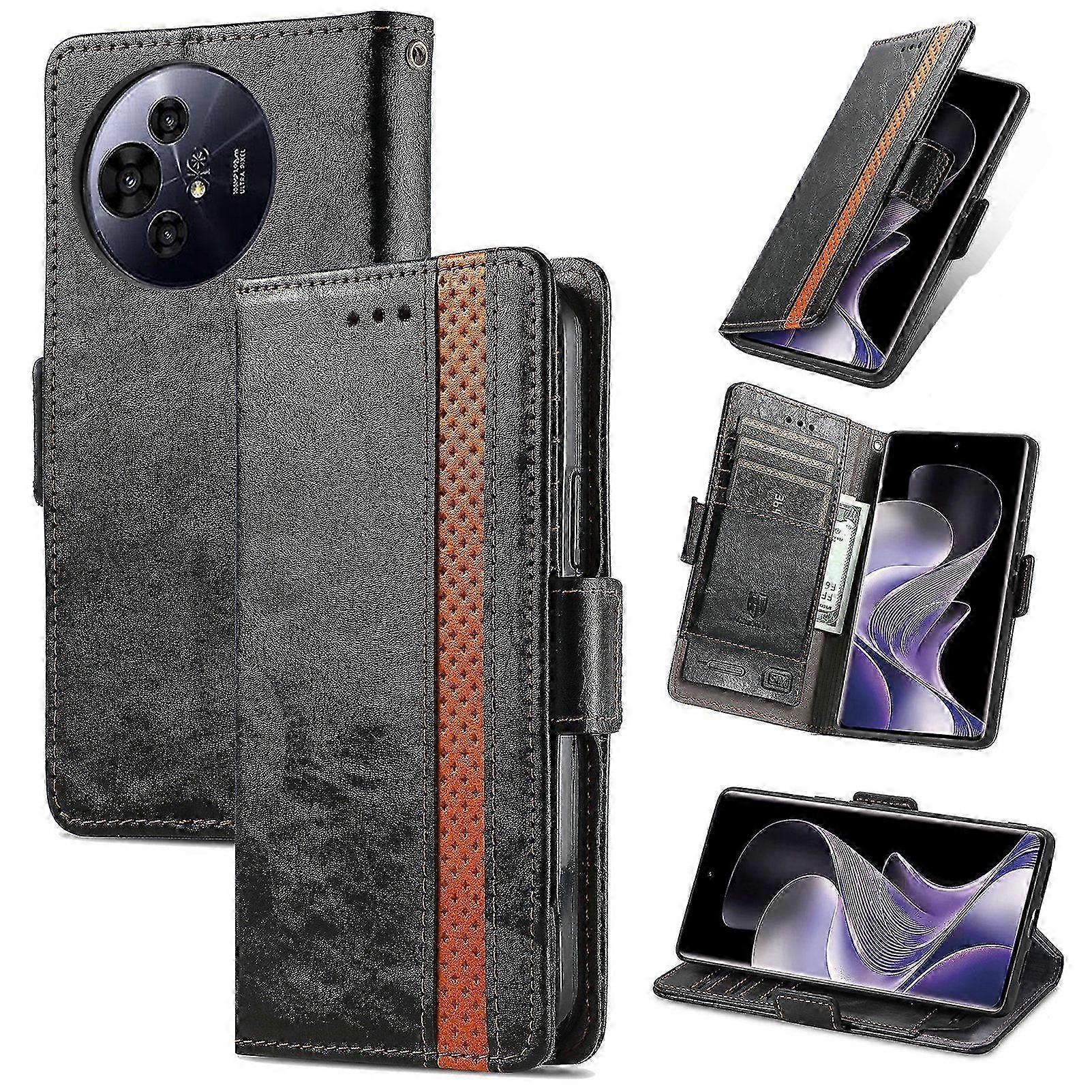 TCL 50 Pro NxtPaper Wallet Case, PU Leather Flip Cover with Card Slots & RFID Blocking, Kickstand Phone Case